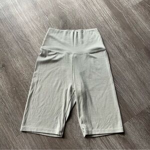 Joah Brown Gray Bike Shorts with Seamless Waistband SM Ice Blue